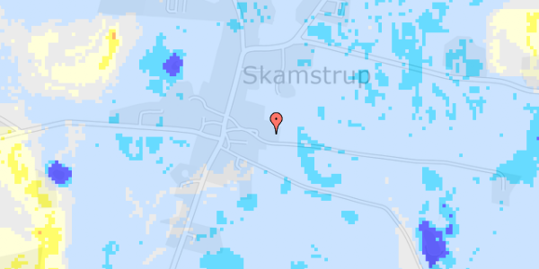 Ekstrem regn på Skamstrupvej 55