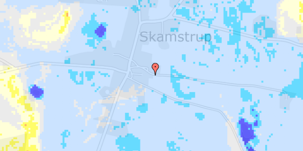 Ekstrem regn på Skamstrupvej 59