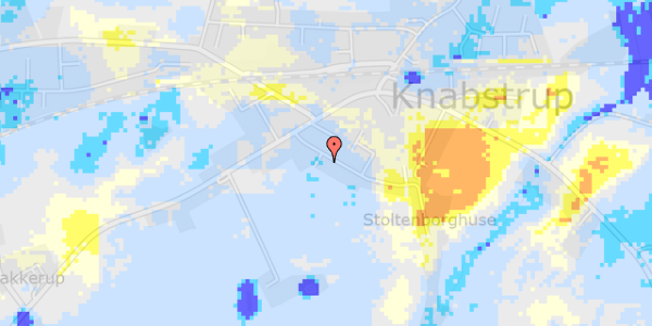 Ekstrem regn på Stoltenborgvej 6