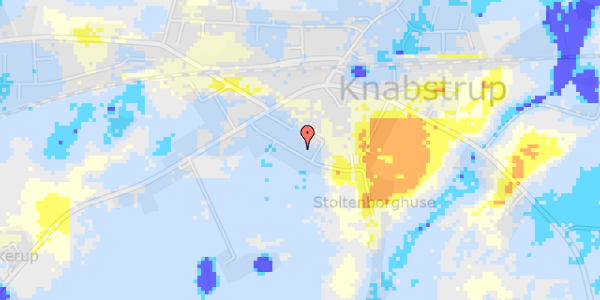 Ekstrem regn på Stoltenborgvej 15