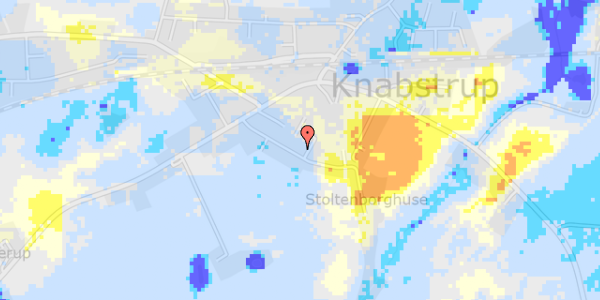 Ekstrem regn på Stoltenborgvej 17