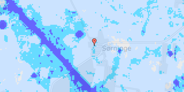 Ekstrem regn på Sørningevej 15