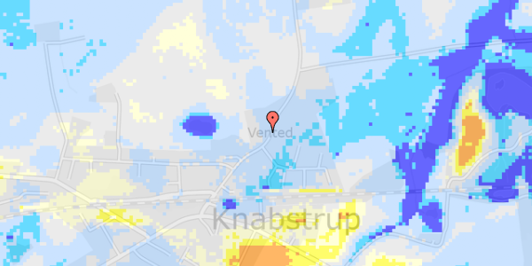 Ekstrem regn på Ventedgårdsvej 13