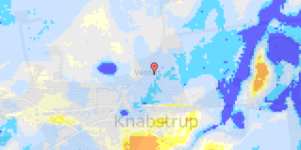 Ekstrem regn på Ventedgårdsvej 22