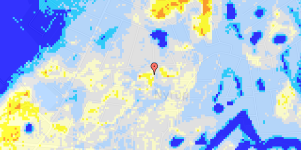 Ekstrem regn på Bakkelodden 13