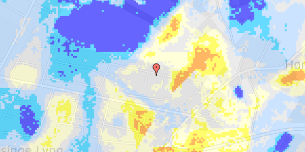 Ekstrem regn på Barringgårdsvej 37