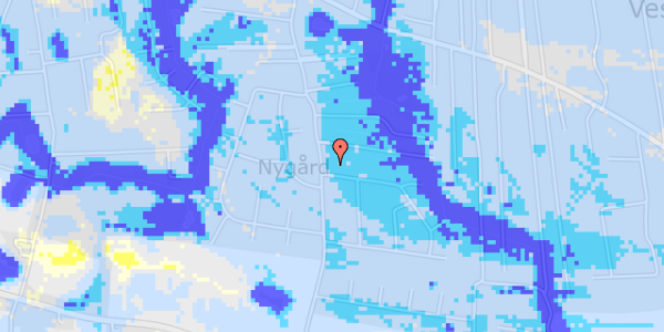 Ekstrem regn på Drosselholm Engvej 58