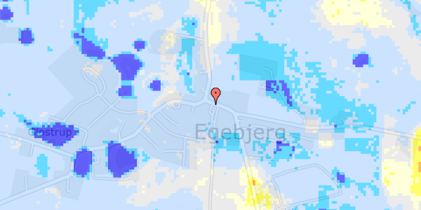 Ekstrem regn på Egebjerg Hovedgade 18