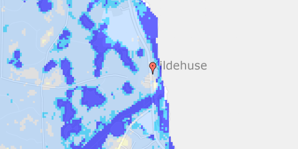 Ekstrem regn på Egebjergvej 194