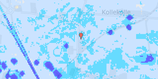 Ekstrem regn på Gl Nykøbingvej 34