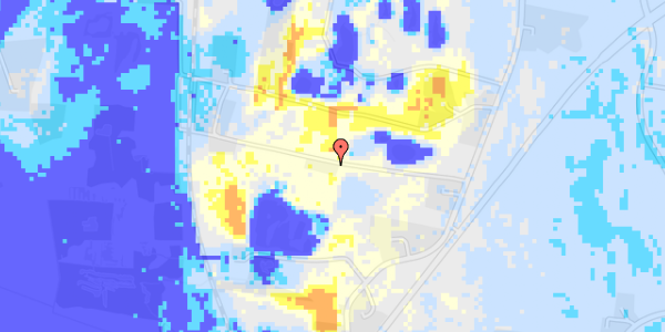 Ekstrem regn på Gl Nykøbingvej 151