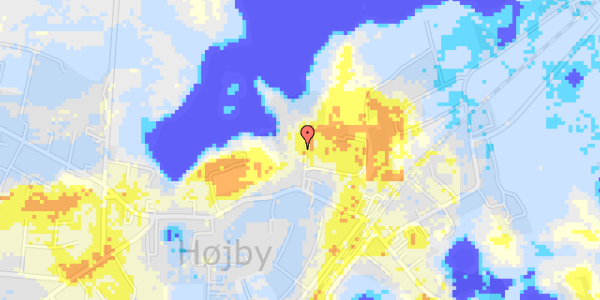 Ekstrem regn på Højby Hovedgade 44