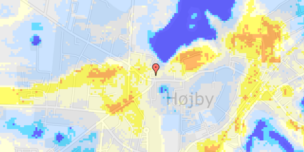 Ekstrem regn på Højby Hovedgade 90C