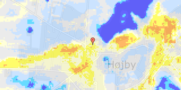 Ekstrem regn på Højby Hovedgade 102A