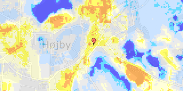 Ekstrem regn på Højby Stationsvej 3D