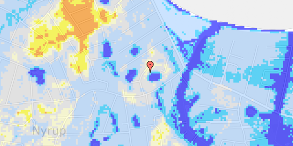 Ekstrem regn på Laurasvej 6