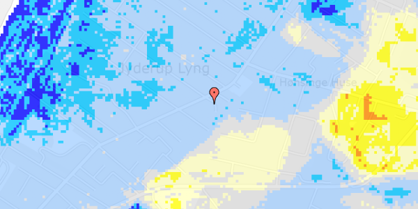 Ekstrem regn på Lyngvej 207A