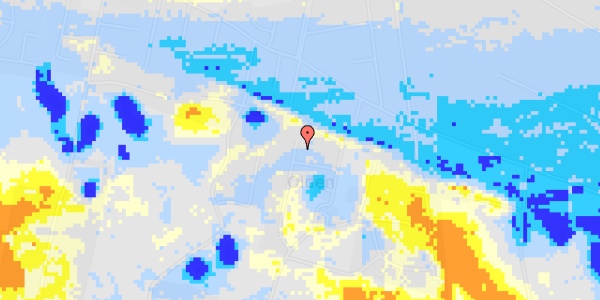 Ekstrem regn på Moselyvej 18