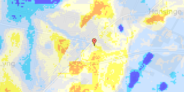 Ekstrem regn på Nykøbing-Slagelsevej 18