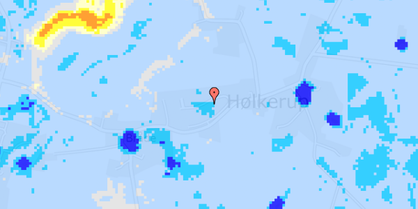 Ekstrem regn på Oldhøj 19