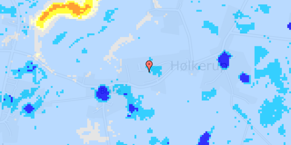 Ekstrem regn på Oldhøj 25