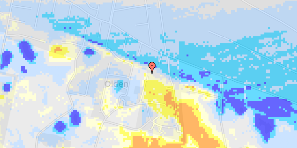 Ekstrem regn på Oldvejen 15