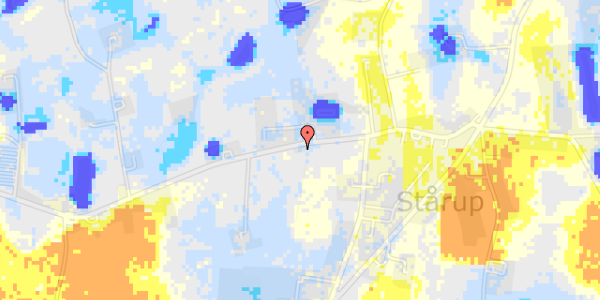 Ekstrem regn på Stårupvej 28