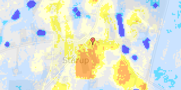 Ekstrem regn på Thyherredvej 3