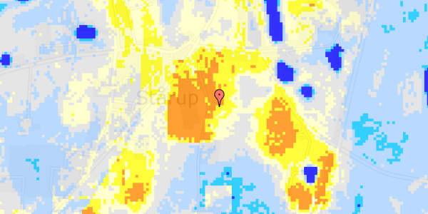 Ekstrem regn på Thyherredvej 15