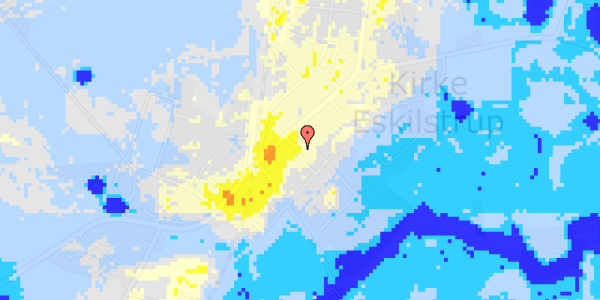 Ekstrem regn på Borgergade 15B