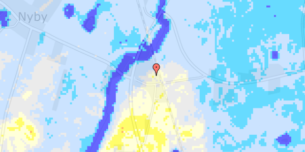 Ekstrem regn på Hjortholmvej 136