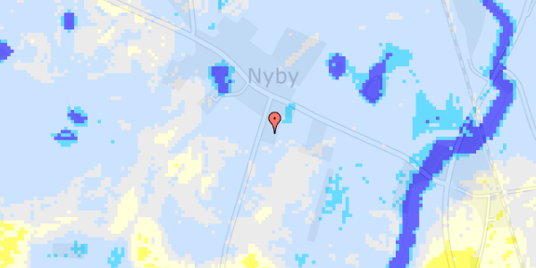 Ekstrem regn på Nybyvej 134