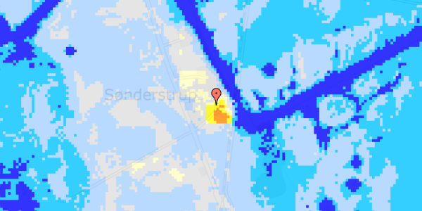 Ekstrem regn på Sønderstrupvej 123