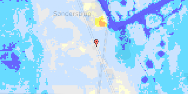 Ekstrem regn på Sønderstrupvej 132