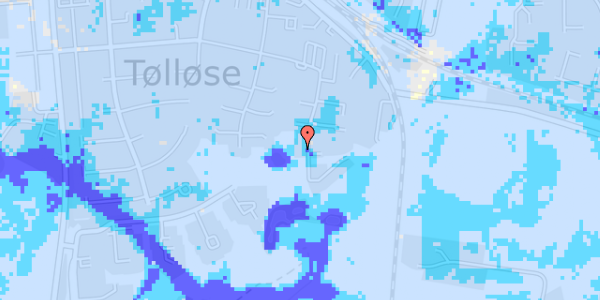 Ekstrem regn på Østergade 92