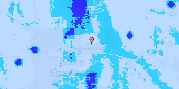 Ekstrem regn på Spjellerupvej 21