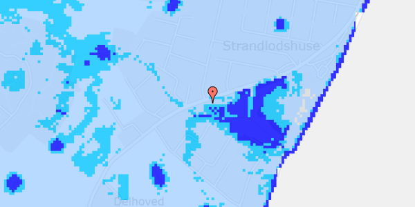 Ekstrem regn på Strandvejen 17