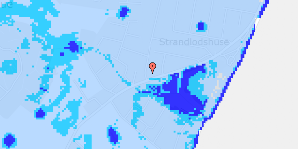 Ekstrem regn på Strandvejen 122