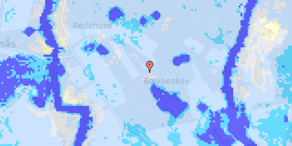 Ekstrem regn på Bækkeskov Alle 4