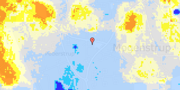 Ekstrem regn på Pederstrupvej 2