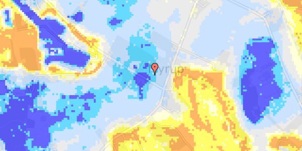 Ekstrem regn på Skovmøllevej 4B