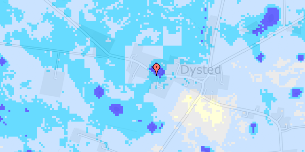 Ekstrem regn på Dystedvej 40