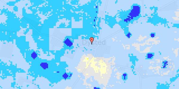 Ekstrem regn på Dystedvej 45A