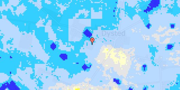 Ekstrem regn på Dystedvej 46