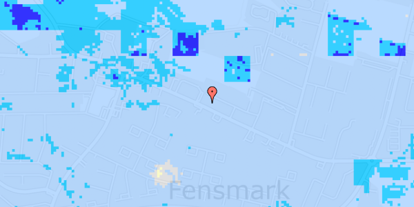 Ekstrem regn på Holmegaardsvej 19