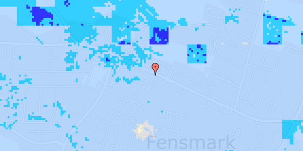 Ekstrem regn på Holmegaardsvej 24