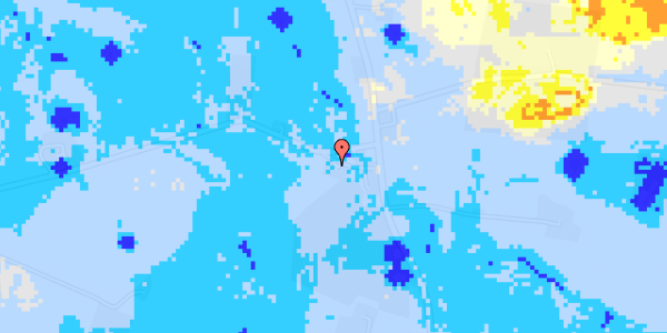 Ekstrem regn på Kalbyvej 36