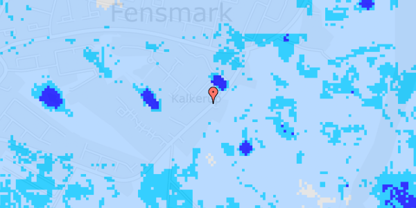 Ekstrem regn på Kalkerupvej 8A