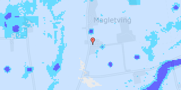Ekstrem regn på Mageltving Møllevej 8