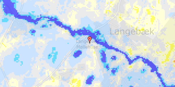 Ekstrem regn på Langebæk Mølle 2